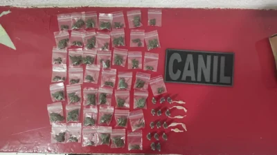 Drogas são encontradas pelo Grupo de Operações com Cães