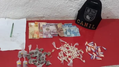 Polícia Municipal aborda indivíduo fazendo a venda de drogas