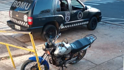 Indivíduo sem CNH tem moto de leilão apreendida