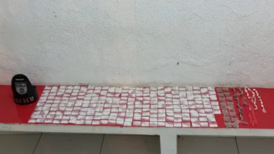 Polícia Municipal localiza 237 saquinhos de cocaína de alta pureza