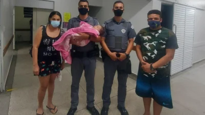 Policiais Militares salvam a vida de recém-nascida engasgada