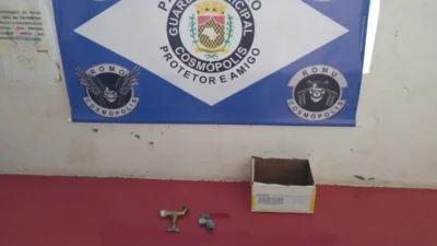 Indivíduo furta duas torneiras e é preso pela Polícia Municipal