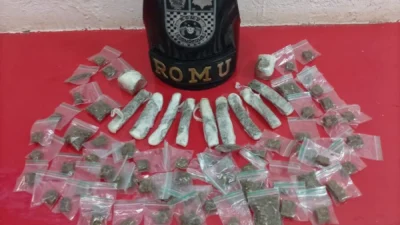 Polícia Municipal encontra maconha em lixeira