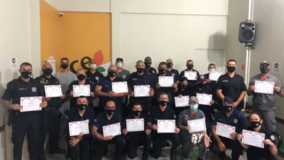 Policial Municipal e Bombeiro Civil de Cosmópolis participam de qualificação em Holambra