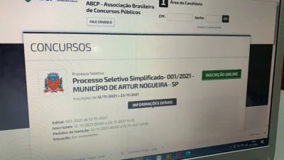 Prefeitura de Artur Nogueira abre inscrições para Processo Seletivo