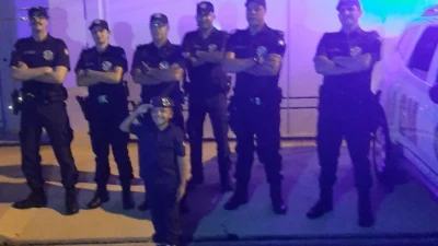 Polícia Municipal faz surpresa no aniversário do pequeno Ricardo