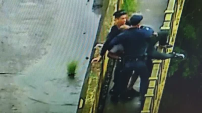 Policiais Municipais salvam vida de homem que tentava pular de viaduto