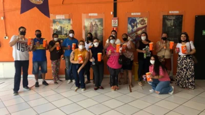 Usuários do CAPS vão ao cinema