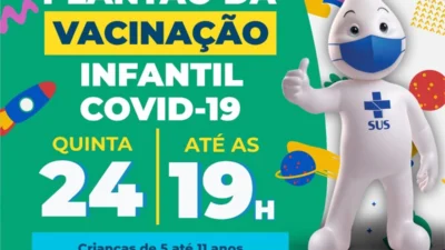 Amanhã tem plantão da vacinação infantil até as 19h