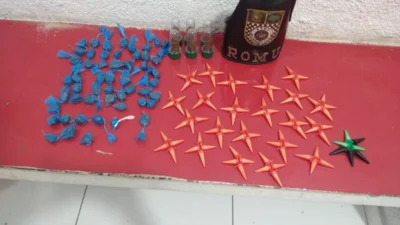 ROMU localiza sacola com cocaína e maconha