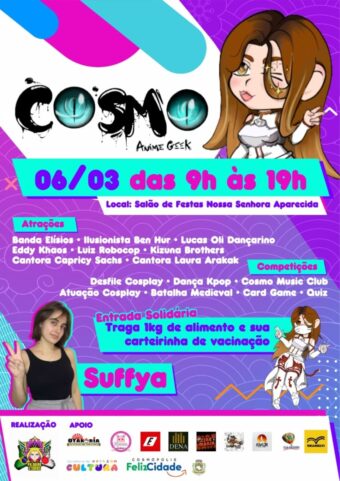 Cosmo Anime Geek acontece neste Domingo (06) – Prefeitura Municipal de  Cosmópolis