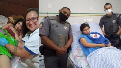 Em ato heróico, vizinha e Policiais Militares salvam mãe e bebê em trabalho de parto