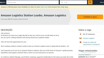 Amazon anuncia vaga para gerente de Estação de Entrega