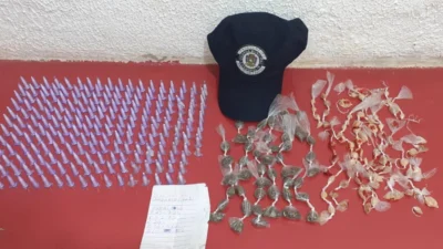 Sacola com vários tipos de drogas é encontrada pela Polícia Municipal