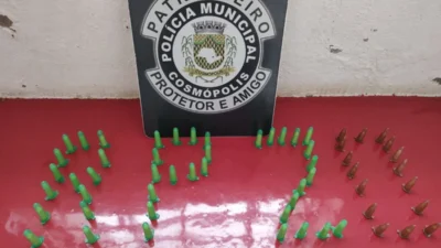 Polícia Municipal localiza 58 porções de cocaína em condomínio