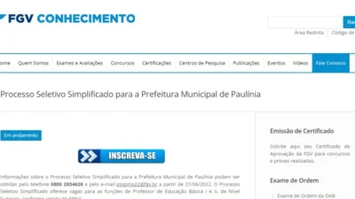 Prefeitura de Paulínia abre inscrições para Processo Seletivo na Educação