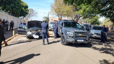 ROMU intercepta veículo em alta velocidade e na contramão de direção