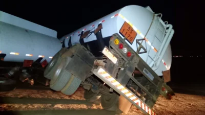 ROMU troca tiros com bandido e recupera caminhão carregado com 45 mil litros de etanol