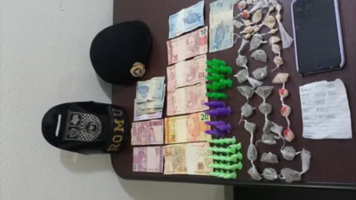 ROMU prende dois indivíduos acusados de tráfico de drogas