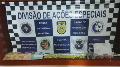 ROMU prende suspeito de tráfico de drogas no Cidade Alta