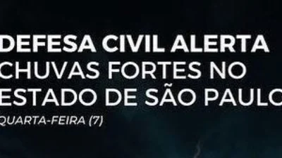 Defesa Civil alerta para chuvas fortes na região de Campinas