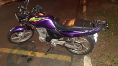 Condutor sem habilitação tem moto apreendida