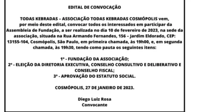 EDITAL DE CONVOCAÇÃO