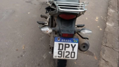 Moto com placa ‘fria’ é apreendida pela Guarda Municipal
