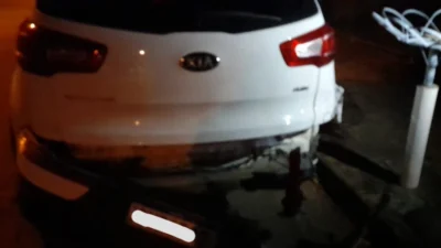 Motociclista fica ferido após colisão com veículo