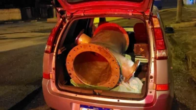 ROMU prende trio acusado de furto de peça