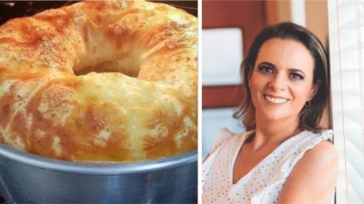 Bolo de pão de queijo super fácil para fazer e delicioso