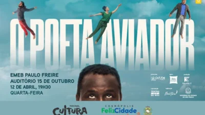 Espetáculo ‘O Poeta Aviador’ tem pré-estreia nacional em Cosmópolis