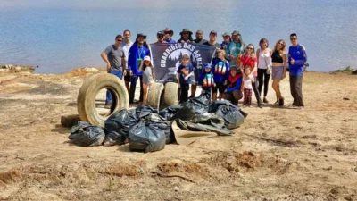 Ação ecológica de amigos realiza limpeza na Represa Pirapitingui
