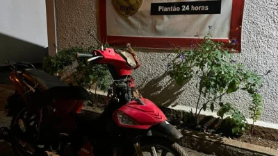 Polícia Civil localiza motocicleta furtada abandonada