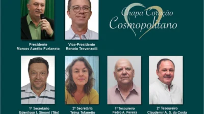 Chapa ‘Coração Cosmopolitano’ segue para mais dois anos de trabalhos dedicados ao Clube