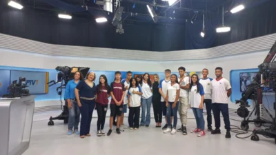Alunos cosmopolenses visitam os estúdios da EPTV Campinas