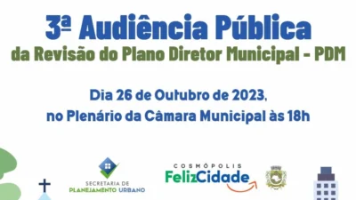 Audiência Pública sobre o Plano Municipal pela Primeira Infância será realizada em Cosmópolis