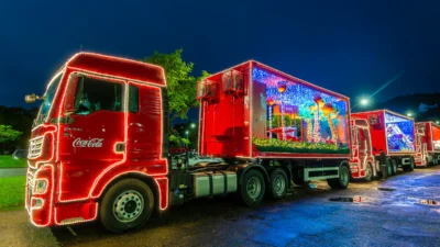 Acompanhe como será o percurso da Caravana de Natal da Coca-Cola no próximo sábado (18)