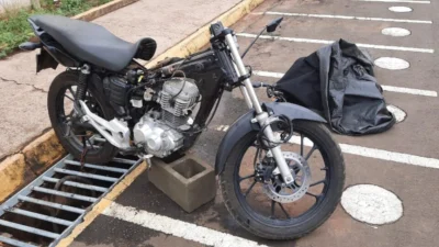 Moto com numeração de chassi e motor suprimida é apreendida pela Guarda Municipal