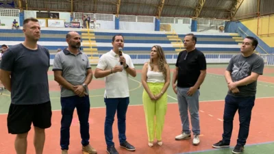 Prefeitura entrega iluminação de Led no Ginásio de Esportes e dá início ao Campeonato de Futsal