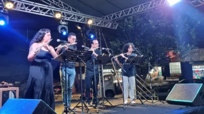 Camerata de flautas e saxofones faz apresentações especiais na ‘Praça do Coreto’