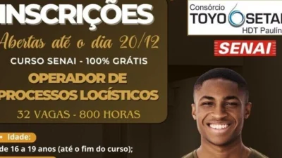 Projeto Jovem Aprendiz oferece 32 vagas para o curso de Operador de Processos Logísticos