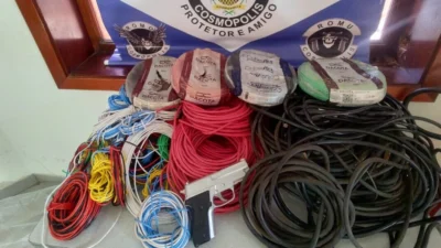 Guarda Municipal apreende fios e simulacro de arma de fogo durante ‘Operação Braço de Ferro’