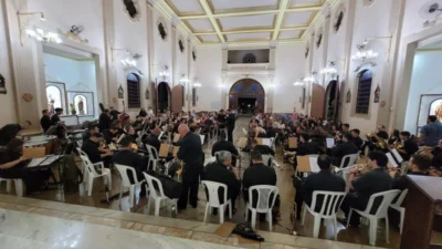 Banda Municipal de Cosmópolis realiza concerto ‘Danças Sinfônicas’ na Paróquia Santa Gertrudes