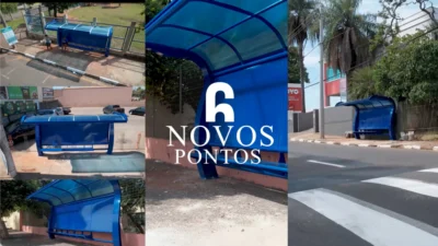 Prefeitura de Cosmópolis instala novos pontos de ônibus na cidade