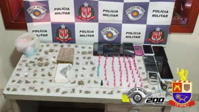 Três indivíduos são presos acusados de tráfico de drogas e associação criminosa