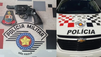 Menor é apreendido com revólver calibre 38