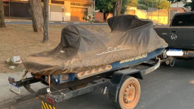 Guarda Municipal recupera moto aquática furtada de oficina mecânica