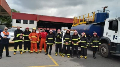 Defesa Civil de Cosmópolis e Ester Agroindustrial participam de simulado de incêndio em Limeira