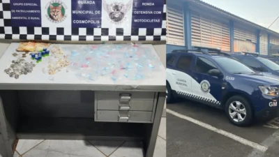 ROMU prende homem com várias porções de cocaína, maconha, crack e Skuk